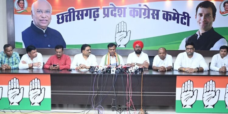 छत्तीसगढ़ कांग्रेस में बड़ा फेरबदल: 25 नए जिलाध्यक्ष नियुक्त