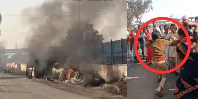 Bloodshed in Tamnar: Who is Responsible? Violence Erupts as Female Cop Faces Brutality.